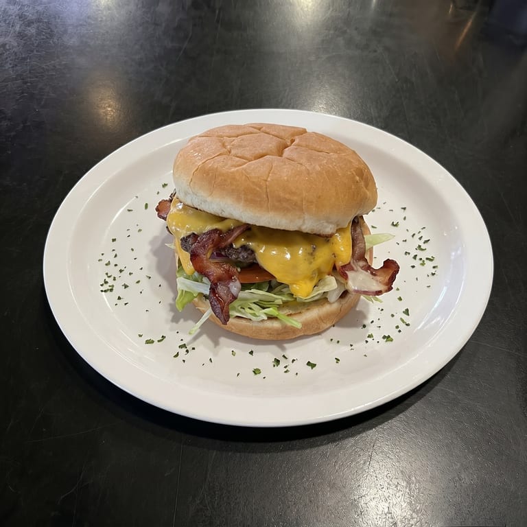 Indulge in Our Bacon Cheeseburger